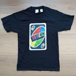 UNO Wild Card - New Small Black T-Shirt